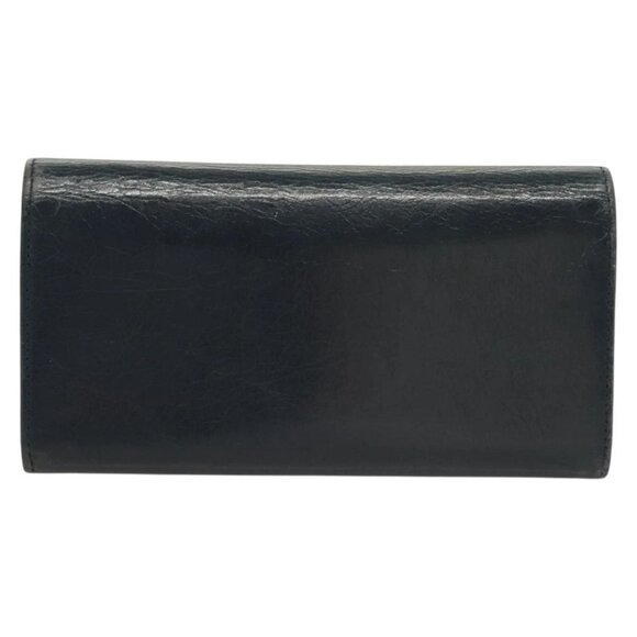BALENCIAGA Giant Money Long Wallet Leather Navy - Picture 3 of 16